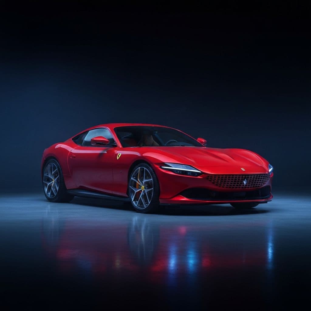 Ferrari Roma available for crypto rental at Coinclave